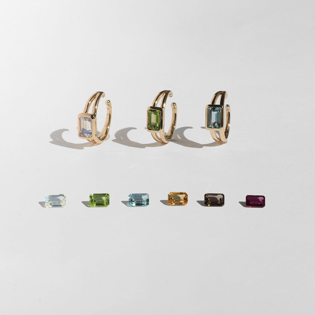 イヤーカフ[ノラン シトリン]//Ear cuff [Nolan citrine]