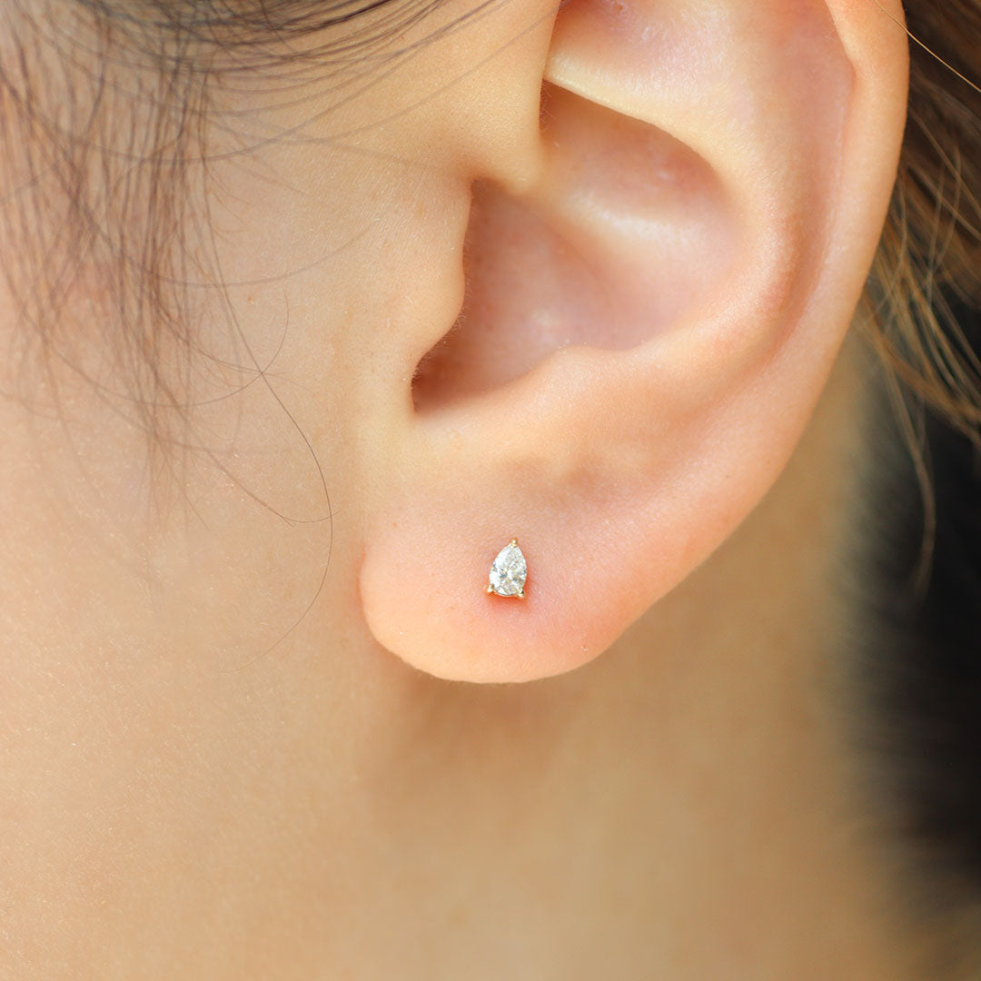 ピアス [ペアシェイプダイヤモンド]/Earrings [Pear shape diamond]