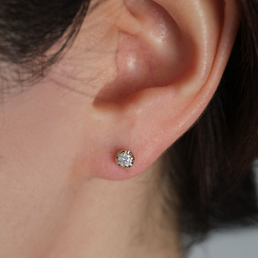 ダイヤモンドピアス クリス 0.2ct｜K10・Pt950｜MONATELIER