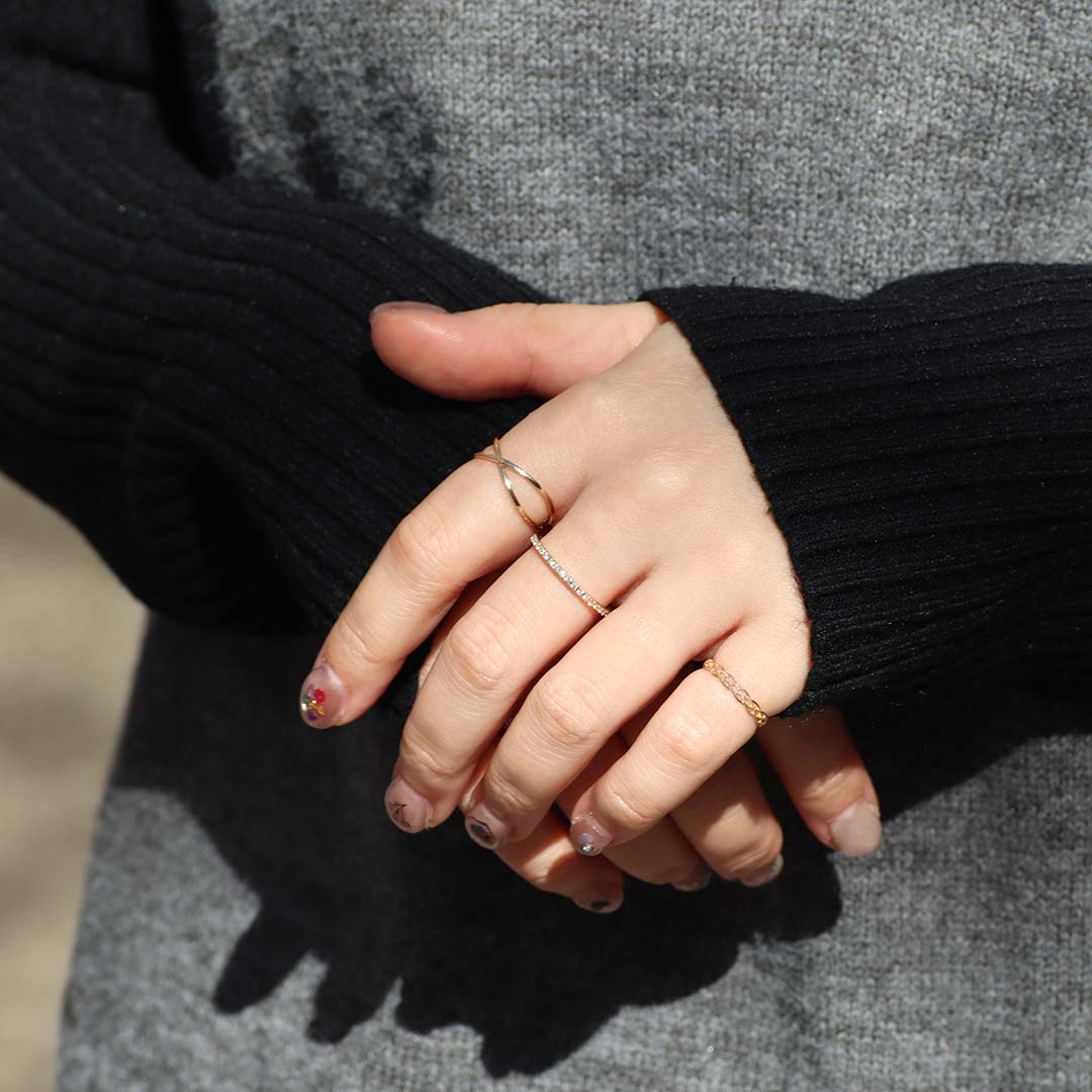 K10リング ルヴレ ハーフエタニティ｜MONATELIER（モナトリエ）公式