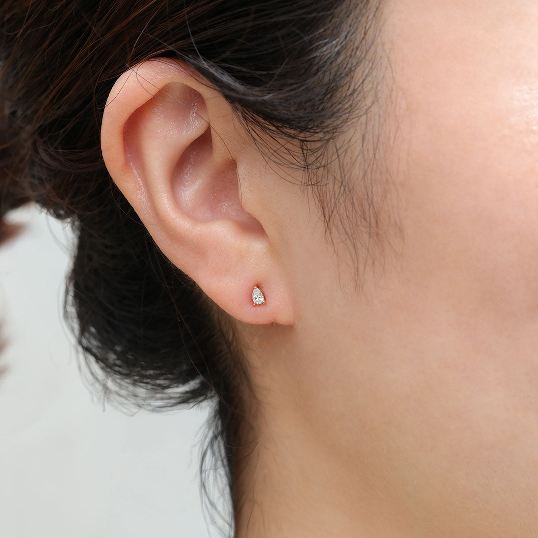 ピアス [ペアシェイプダイヤモンド]/Earrings [Pear shape diamond]