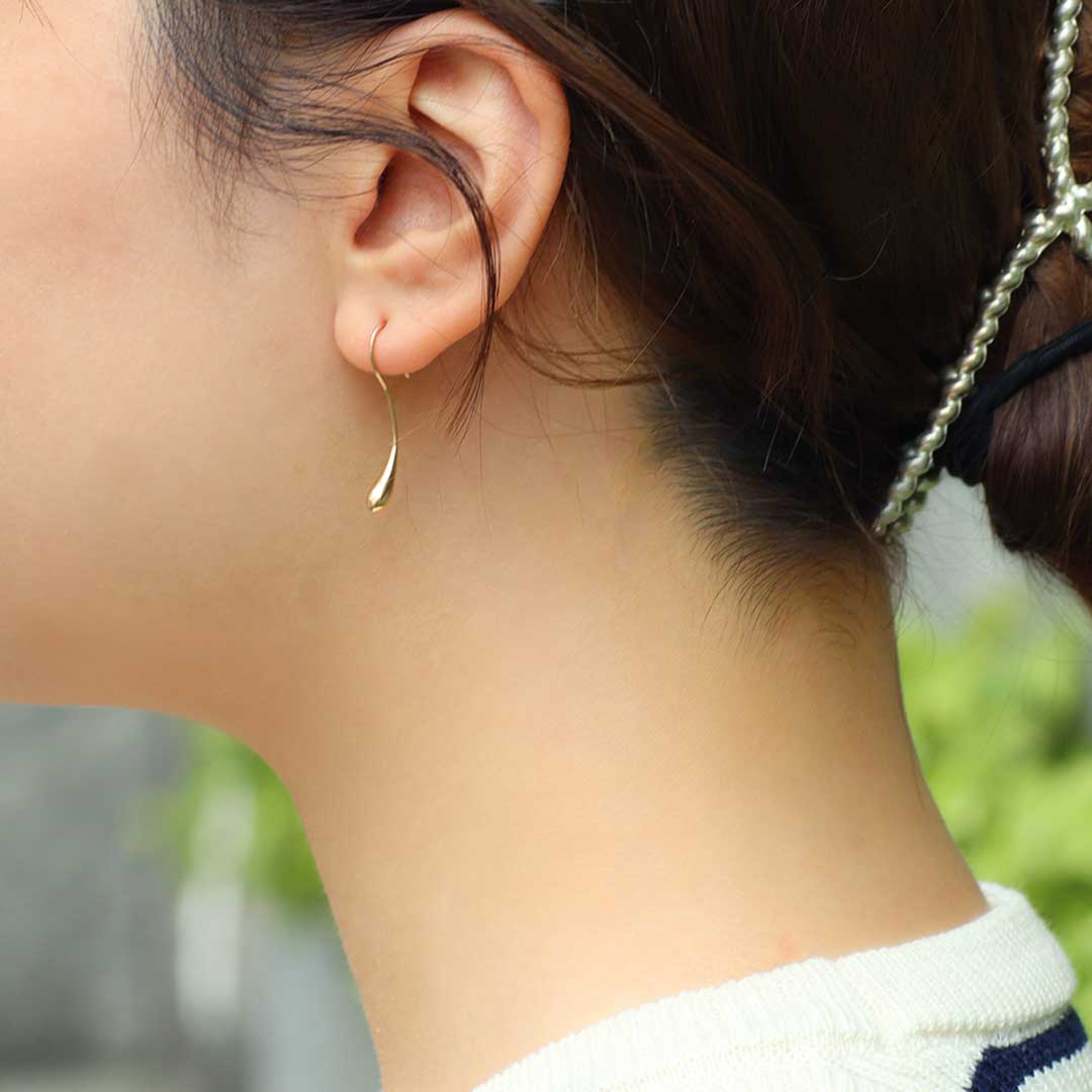 【ピンクゴールド】ピアス [ドロップ]/Earrings [Drop]