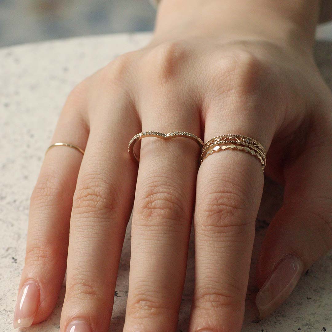 リング [ハートシルエットダイヤ]/Ring [Heart Silhouette Diamonds Ring ]