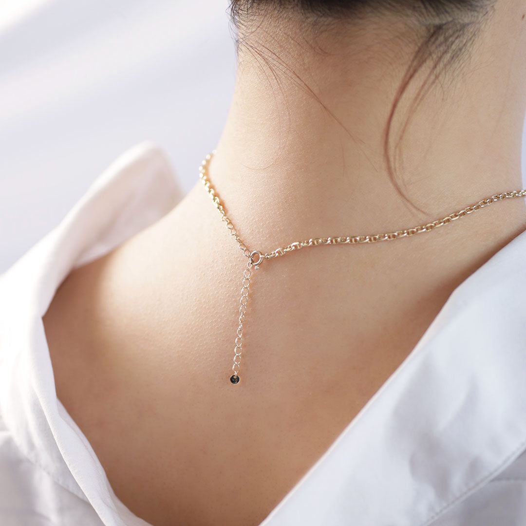 K10ショートネックレス オーバルチェーン | MONATELIER