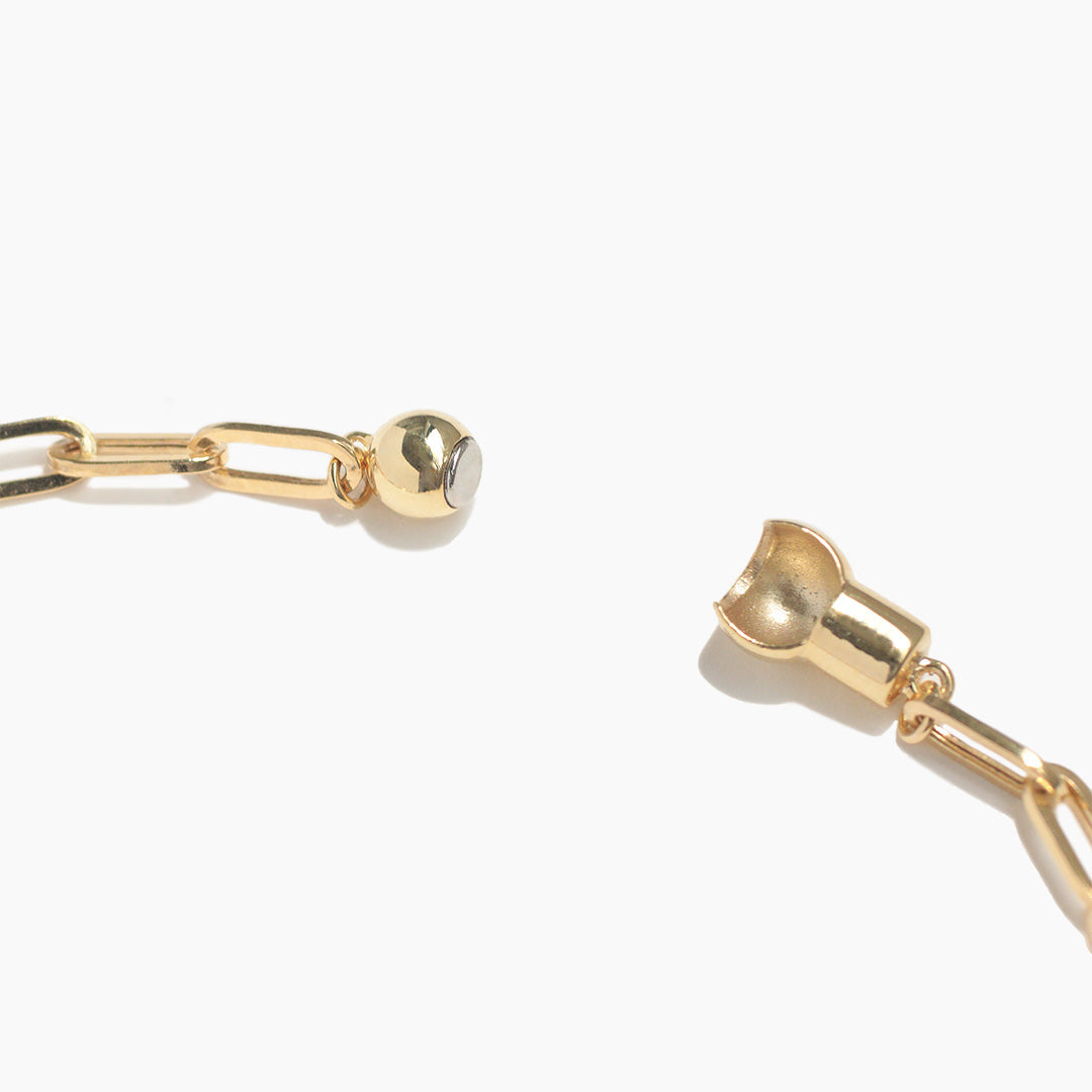 K10ブレスレット マグネットスクエアチェーン｜MONATELIER（モナトリエ