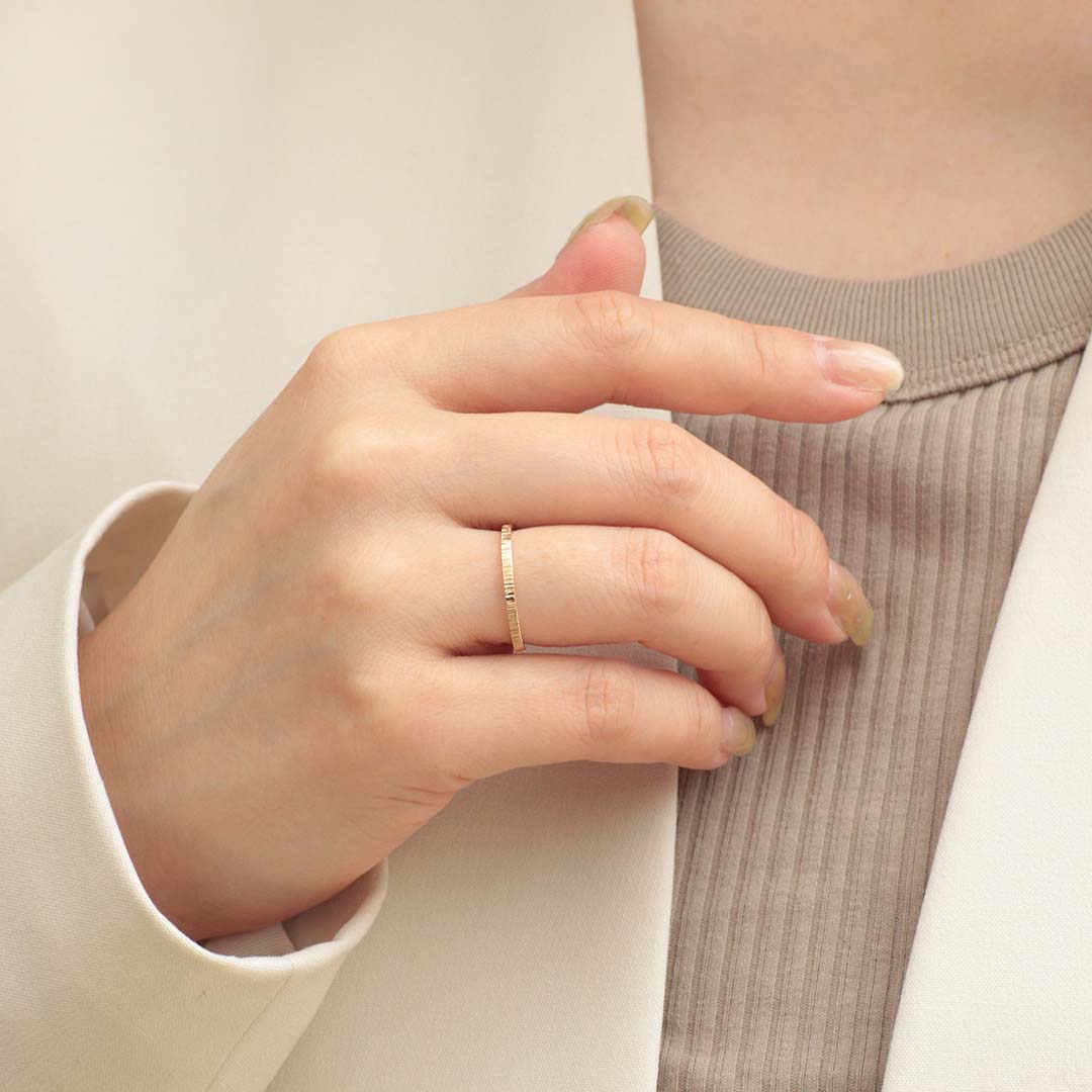 K10リング｜MONATELIER（モナトリエ）公式｜K10 一粒ダイヤ 重ね付け