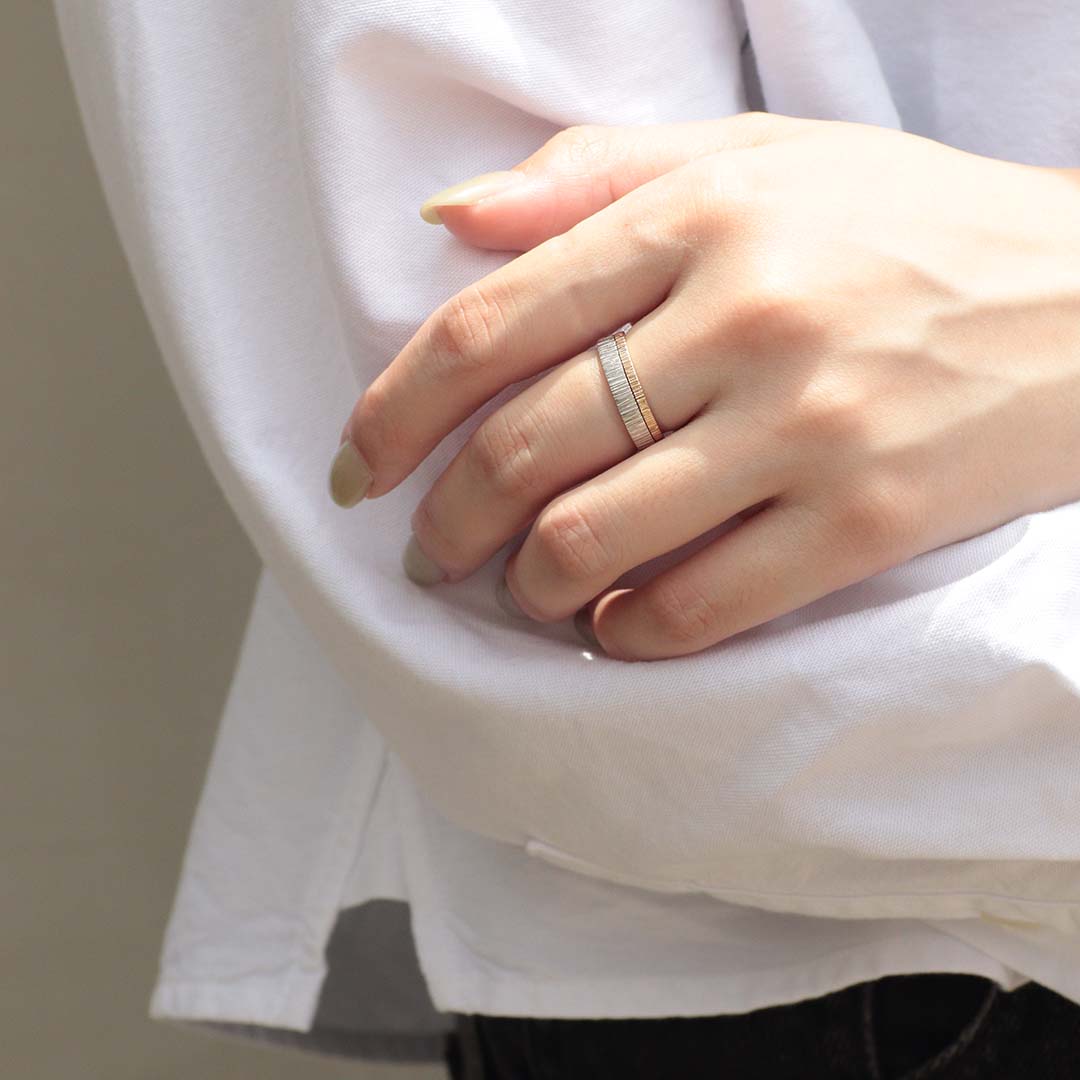 K10リング｜MONATELIER（モナトリエ）公式｜K10 一粒ダイヤ 重ね付け