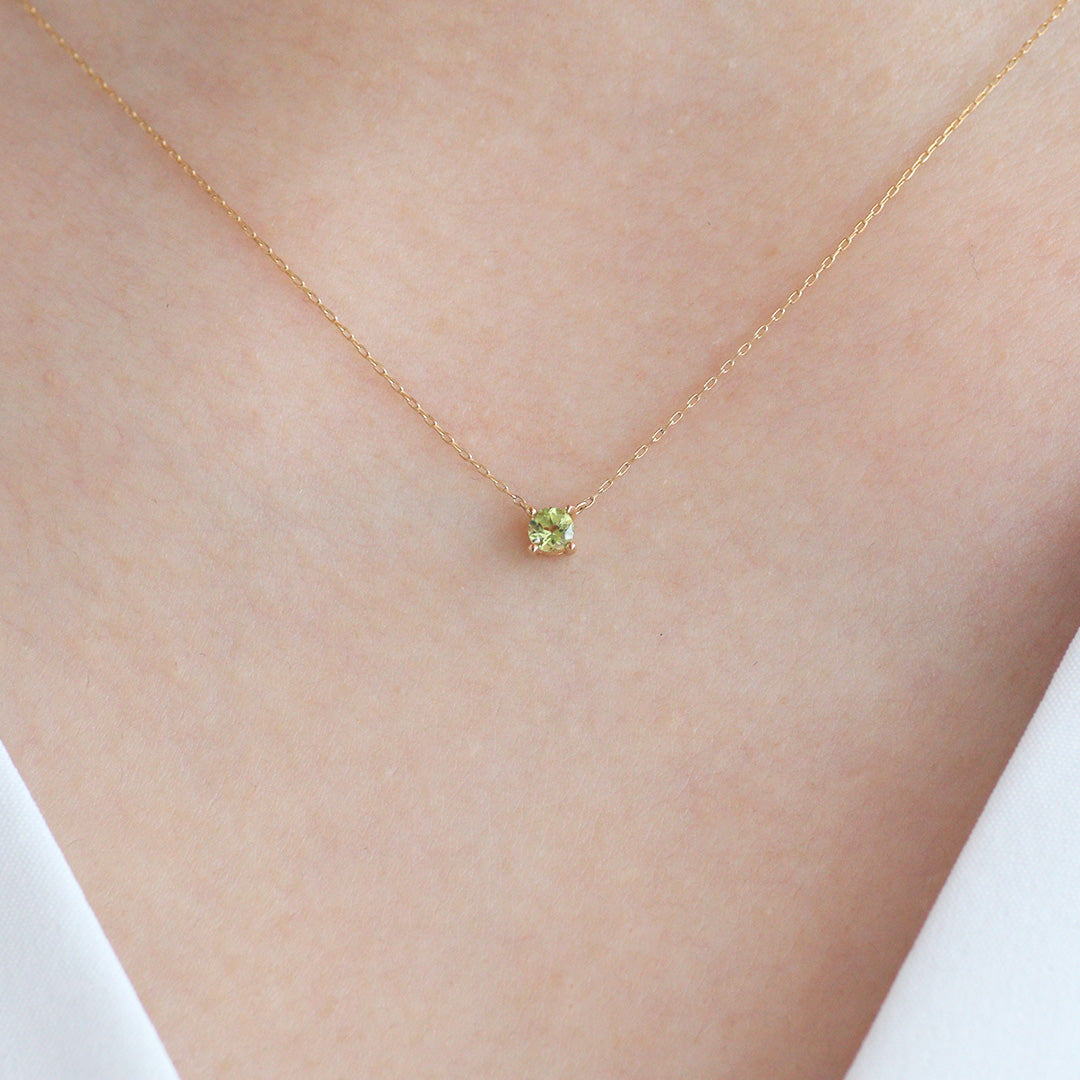 MONATELIER-モナトリエ-ネックレス K10 イエローゴールド ネックレス [ペリドット]/Necklace [Peridot]