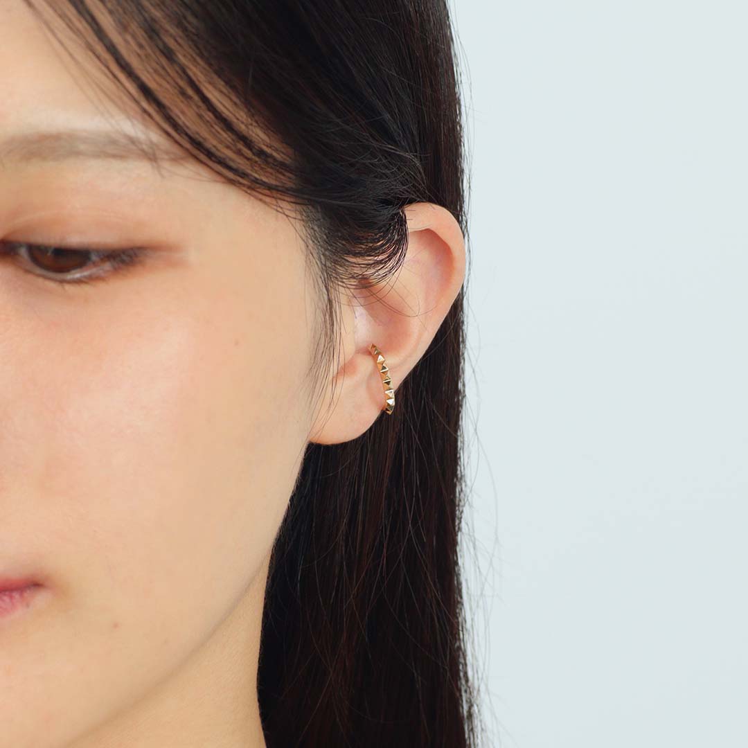 【ホワイトゴールド】イヤーカフ [ハドリー]/Ear cuff [Hadley]