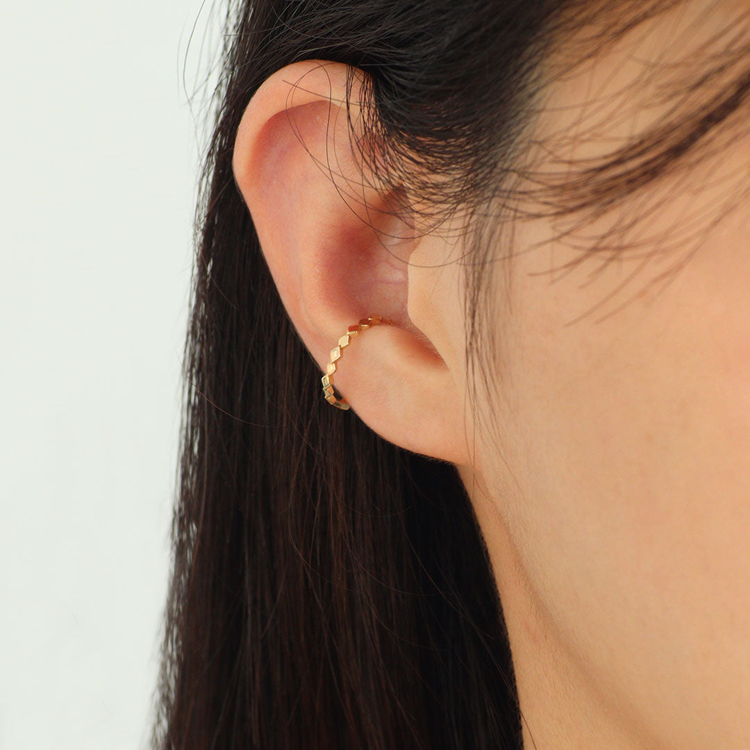 イヤーカフ [アーガイル]/Ear cuff [Argyle]