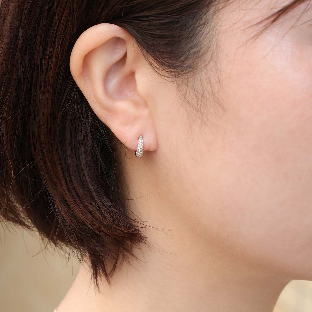 K10フープピアス ミロ ダイヤ XS｜MONATELIER（モナトリエ）公式｜K10