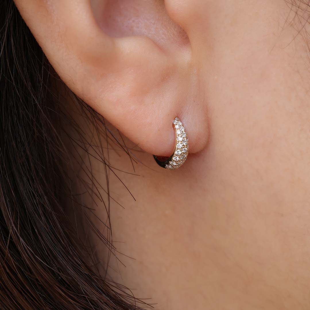 K10フープピアス ミロ ダイヤ XS｜MONATELIER（モナトリエ）公式｜K10