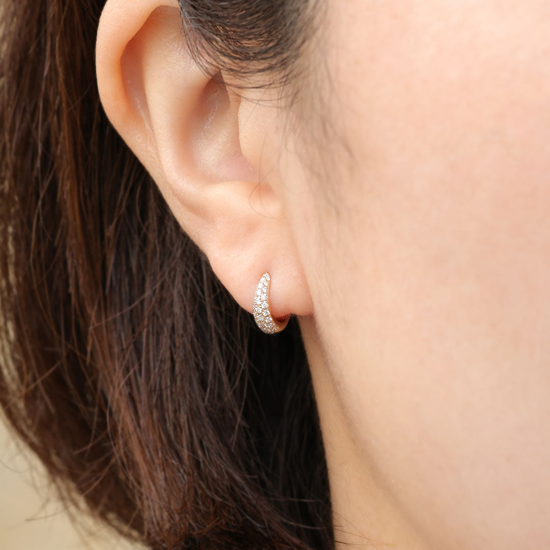 K10フープピアス ミロ ダイヤ XS｜MONATELIER（モナトリエ）公式｜K10