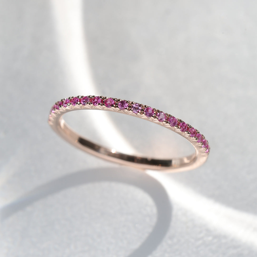 リング [ステラ ハーフエタニティ ルビー＆ピンクサファイア]/Ring [Stellar Half Eternity Ruby]