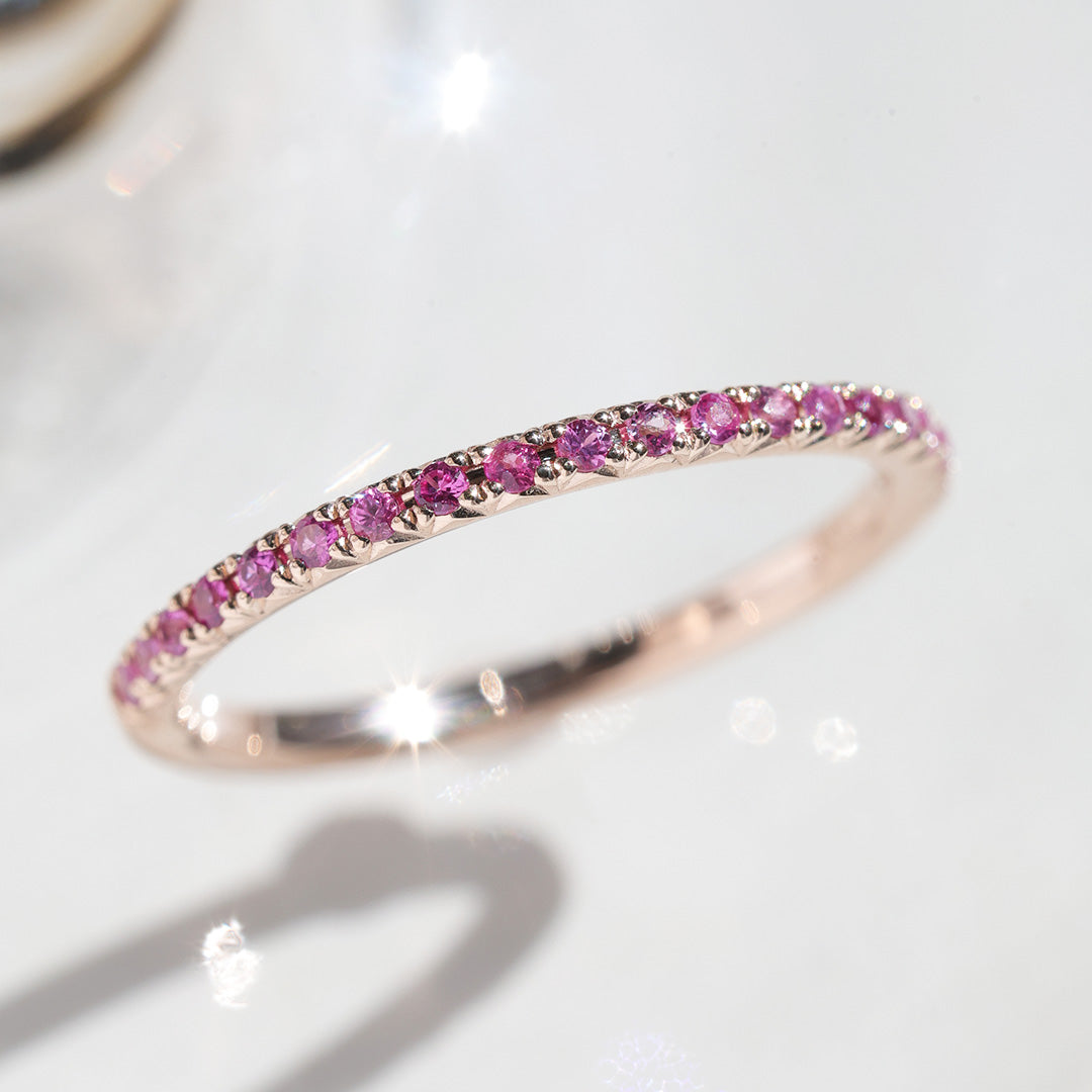 リング [ステラ ハーフエタニティ ルビー＆ピンクサファイア]/Ring [Stellar Half Eternity Ruby]