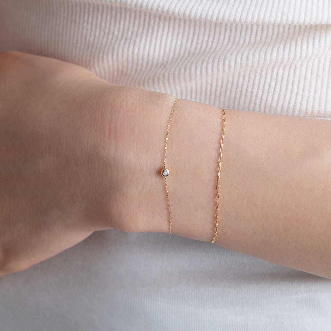 K10ブレスレット デール0.03ct｜MONATELIER（モナトリエ）公式｜K10 一