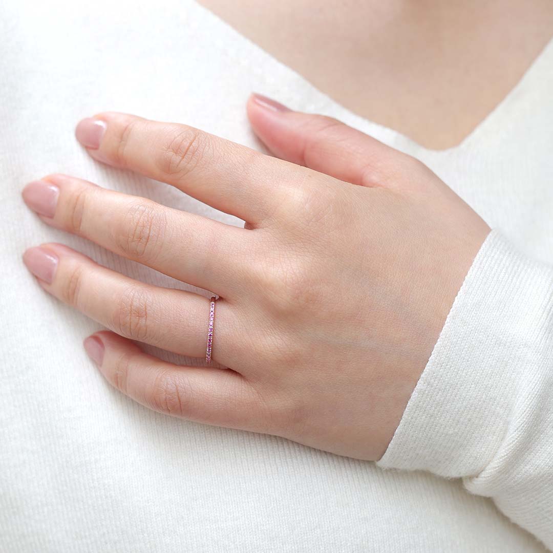 リング [ステラ ハーフエタニティ ルビー＆ピンクサファイア]/Ring [Stellar Half Eternity Ruby]