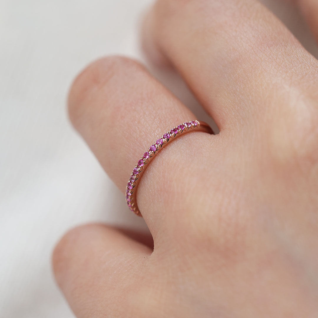 リング [ステラ ハーフエタニティ ルビー＆ピンクサファイア]/Ring [Stellar Half Eternity Ruby]