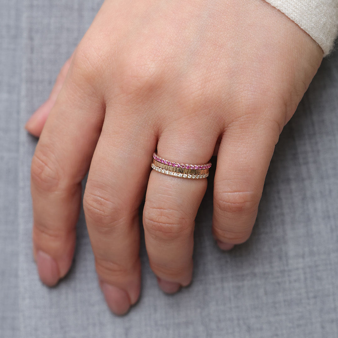 リング [ステラ ハーフエタニティ ルビー＆ピンクサファイア]/Ring [Stellar Half Eternity Ruby]