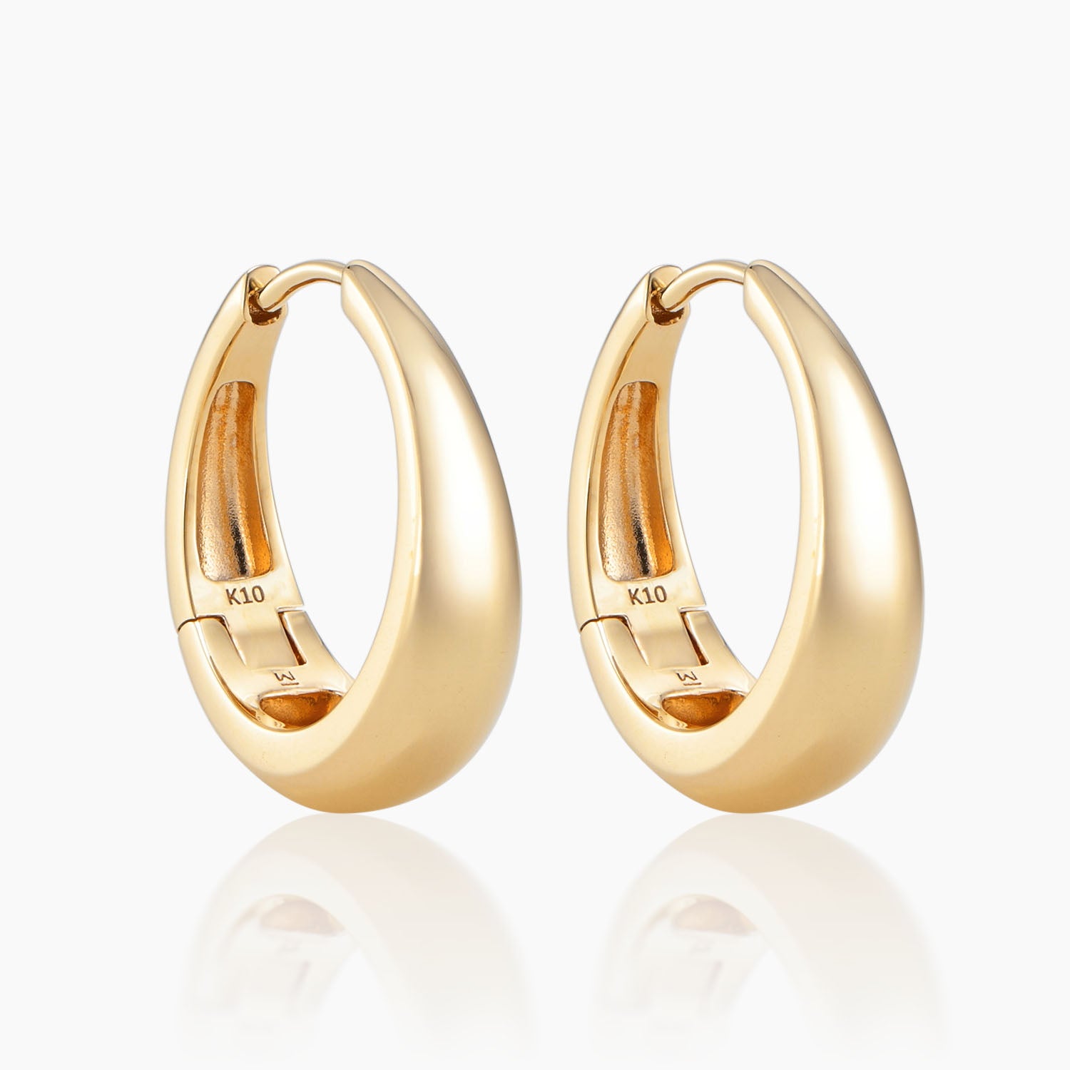 K10フープピアス ミロ L｜MONATELIER（モナトリエ）公式｜K10 一粒
