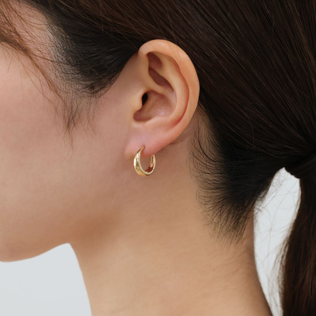 K10フープピアス ミロ L｜MONATELIER（モナトリエ）公式｜K10 一粒