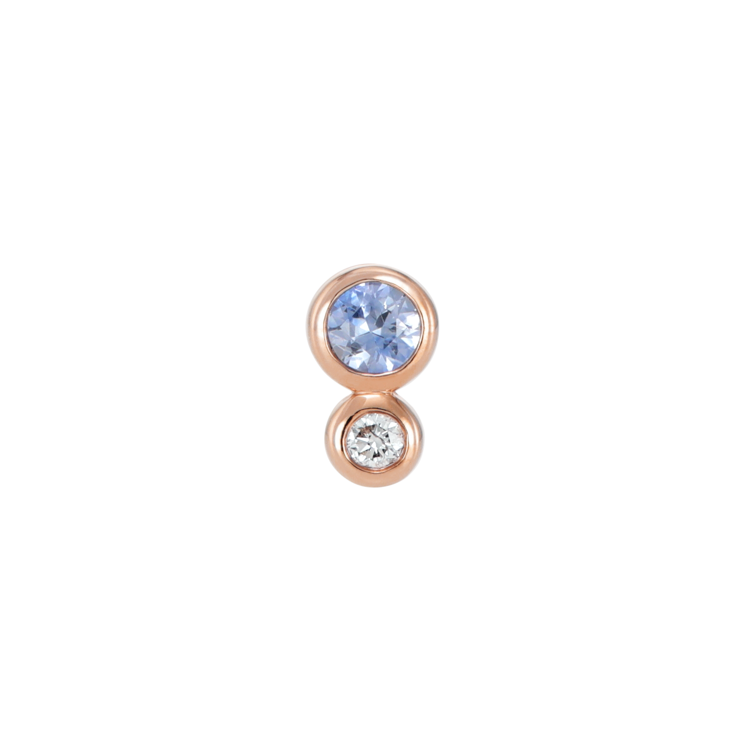 【ピンクゴールド】ピアス [レミ -SKY]/Earrings [Remy sky sapphire]