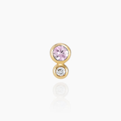 ピアス [レミ - PINK]/Earrings [Remy pink sapphire]