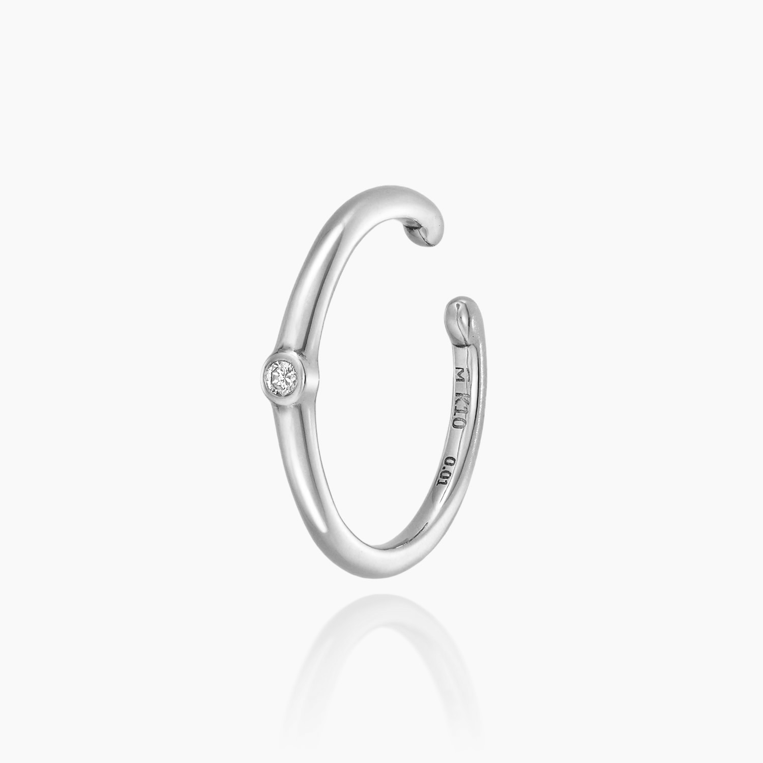 【ホワイトゴールド】イヤーカフ [ラシャド]/Ear cuff [Rashad]