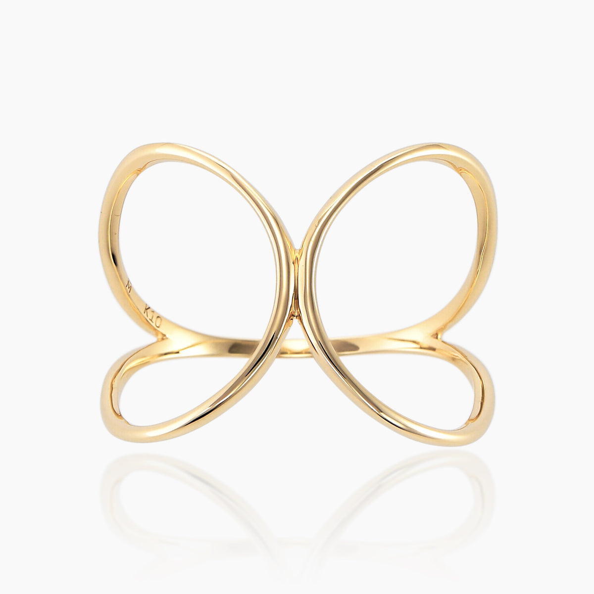 インプレッセ IMPRESSE ハートモチーフリング ダイヤ付 ふさわしかっ  