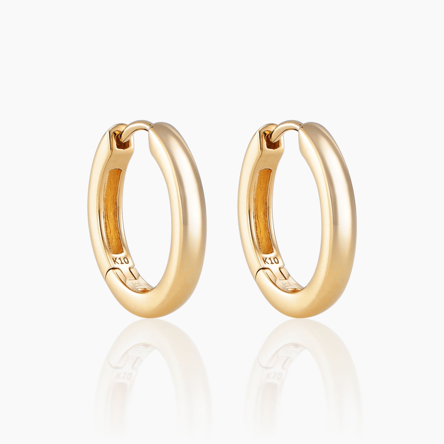 K10フープピアス マルク M｜MONATELIER（モナトリエ）公式｜K10 一粒