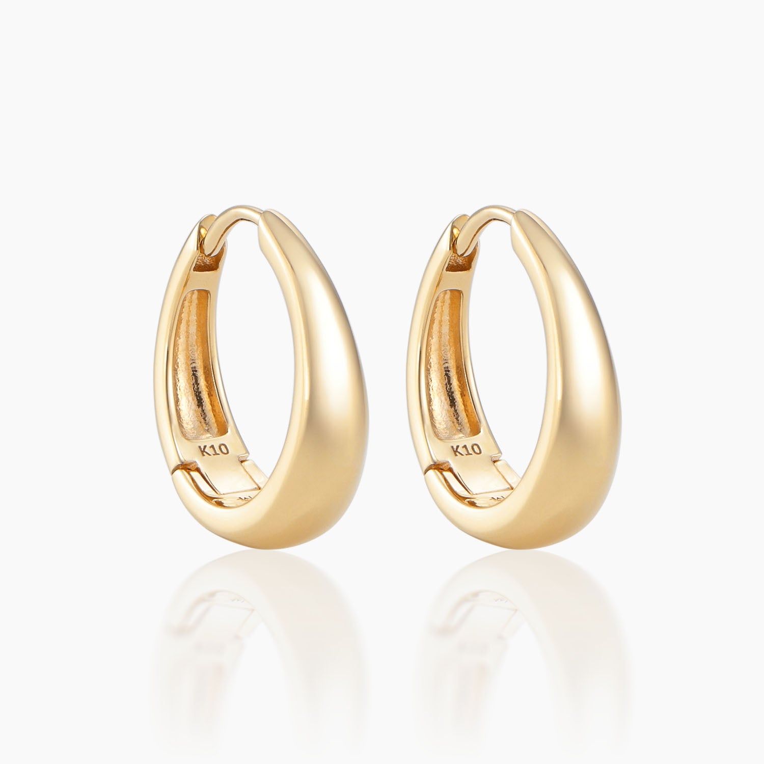 K10フープピアス ミロ M｜MONATELIER（モナトリエ）公式｜K10 一粒