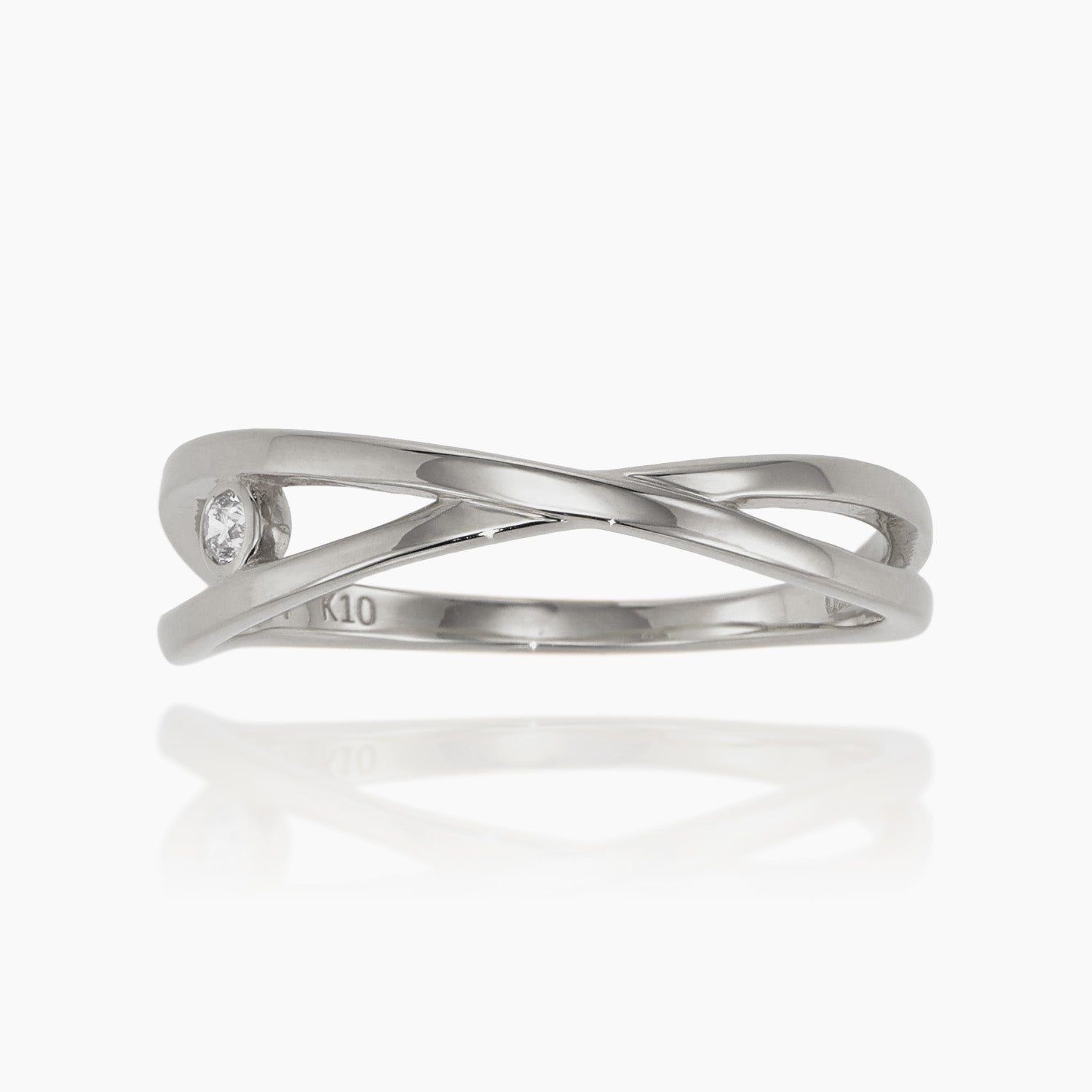 ダイヤモンドリング ピエリック 0.01ct｜K10・Pt950｜MONATELIER
