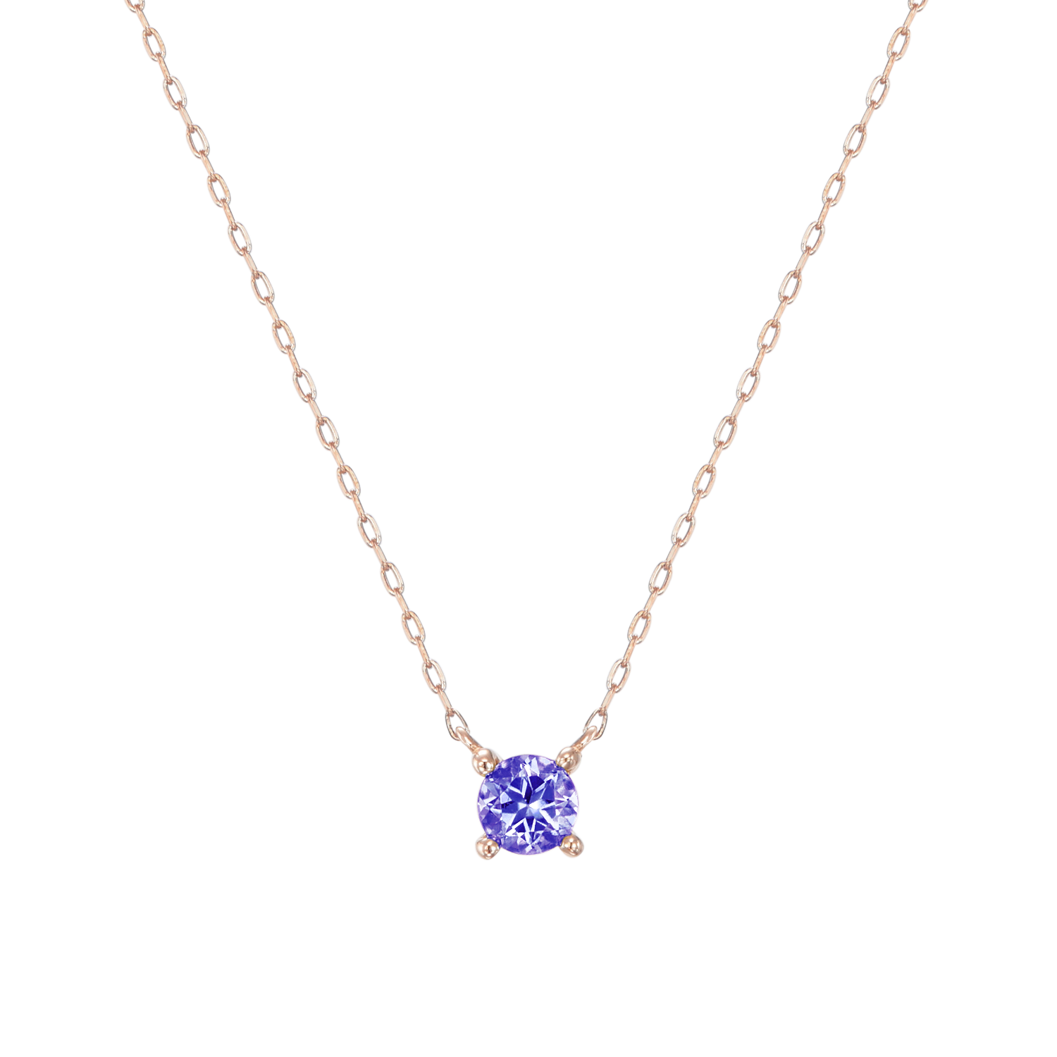 【ピンクゴールド】ネックレス [タンザナイト]/Necklace [Tanzanite]