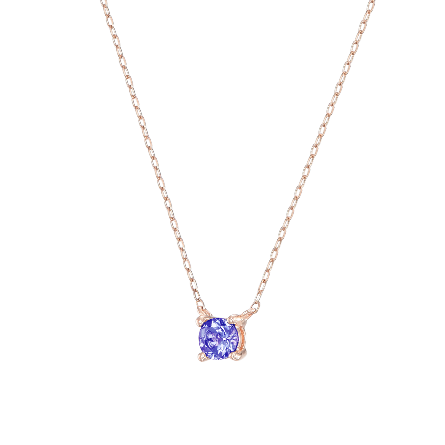 【ピンクゴールド】ネックレス [タンザナイト]/Necklace [Tanzanite]