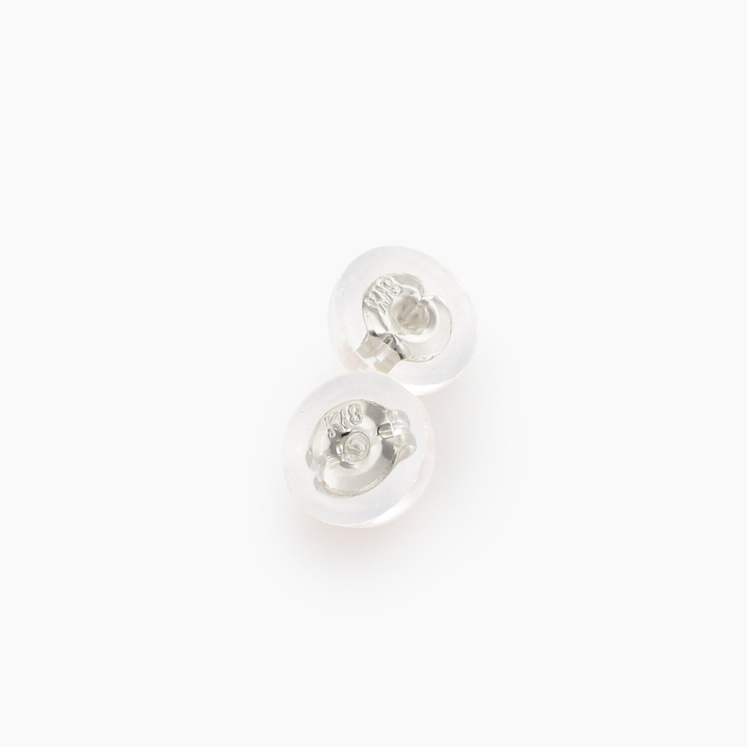 【ホワイトゴールド】ピアスキャッチ1ペア/pierced earrings catch 1 pair【納期4週間】