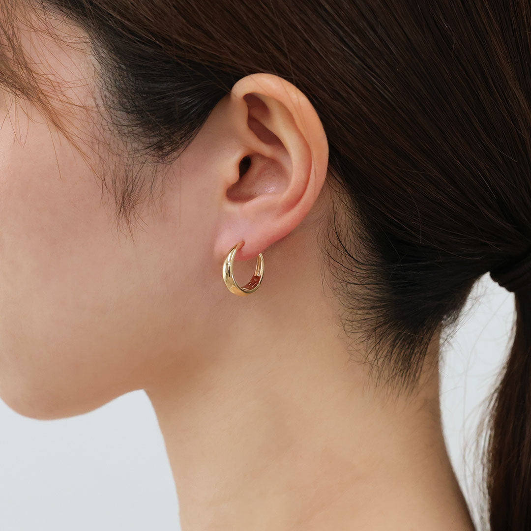 みろまつ❤️ 14kgfピアス K10フープピアス ミロ XL｜MONATELIER（モナトリエ）公式｜K10 一粒