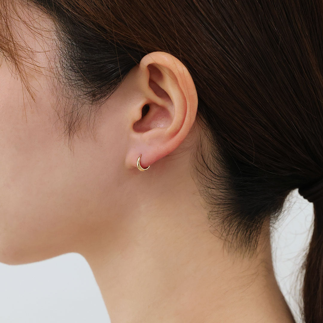 K10フープピアス ミロ XS｜MONATELIER（モナトリエ）公式｜K10 一粒