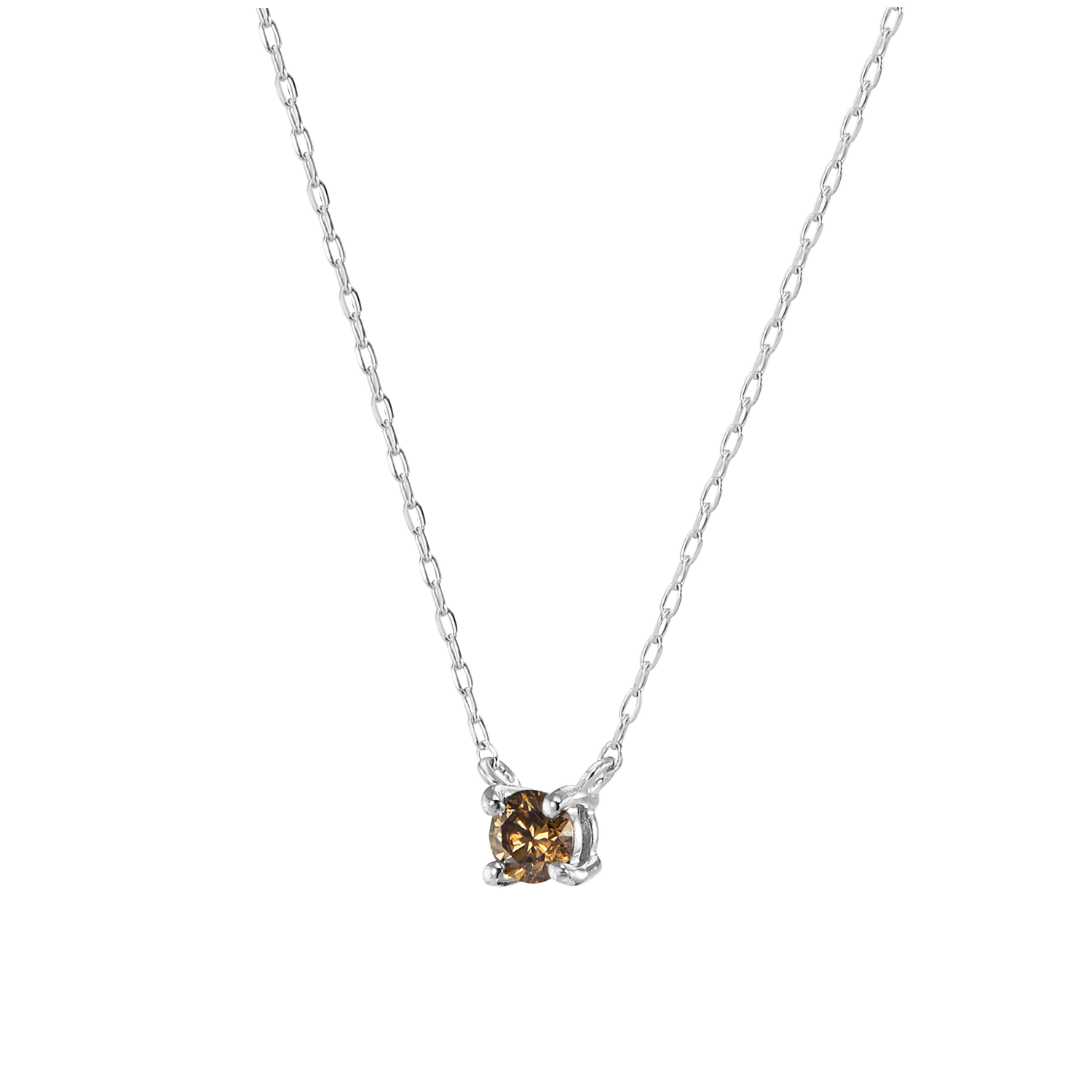 照りあり！！お安くスタート♪プラチナ999 ブラウンダイヤモンド0.4ct 