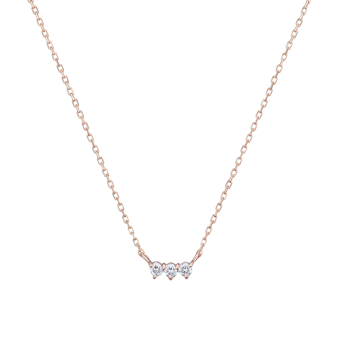 モナトリエ K10 YG ダイヤモンドネックレス MONATELIER-モナトリエ-k10 ネックレス 天然ダイヤモンド