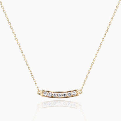 Earl アール ネックレス 宝石は天然ダイヤモンド 計0.05ct 素材はK10のピンクゴールド 商品番号MA10 正面