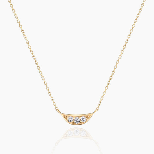 Finn フィン ネックレス 宝石は天然ダイヤモンド 計0.02ct 素材はK10のホワイトゴールド 商品番号MA29 正面