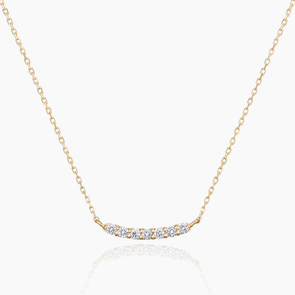 Lauro ラウロ ネックレス 宝石は天然ダイヤモンド 計0.05ct 素材はK10のイエローゴールド 商品番号MA32 正面