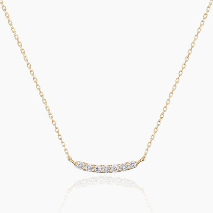 Lauro ラウロ ネックレス 宝石は天然ダイヤモンド 計0.05ct 素材はK10のピンクゴールド 商品番号MA32 正面
