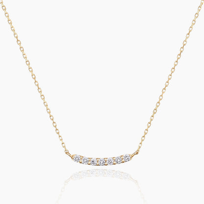 Lauro ラウロ ネックレス 宝石は天然ダイヤモンド 計0.05ct 素材はK10のホワイトゴールド 商品番号MA32 正面
