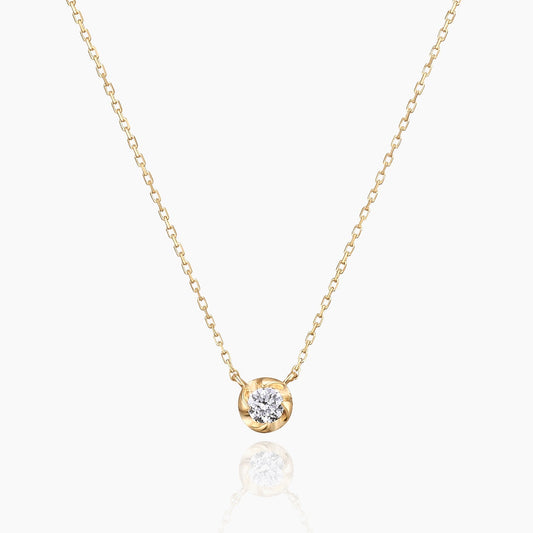 Barry バリー ネックレス 宝石は天然ダイヤモンド 0.05ct 素材はK10のピンクゴールド 商品番号MA35 正面
