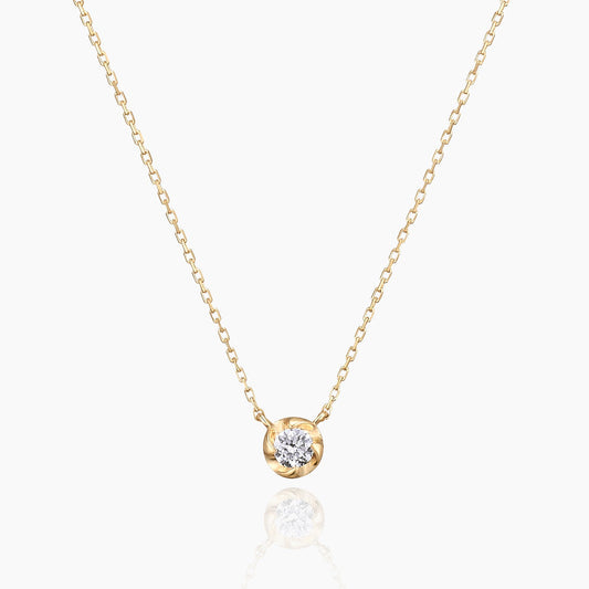 Barry バリー ネックレス 宝石は天然ダイヤモンド 0.05ct 素材はK10のホワイトゴールド 商品番号MA35 正面