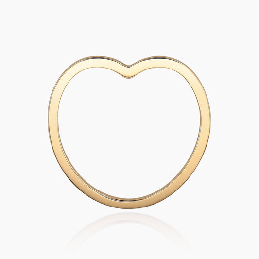 【ピンクゴールド】リング [ハートシルエット]/Heart Silhouette Ring