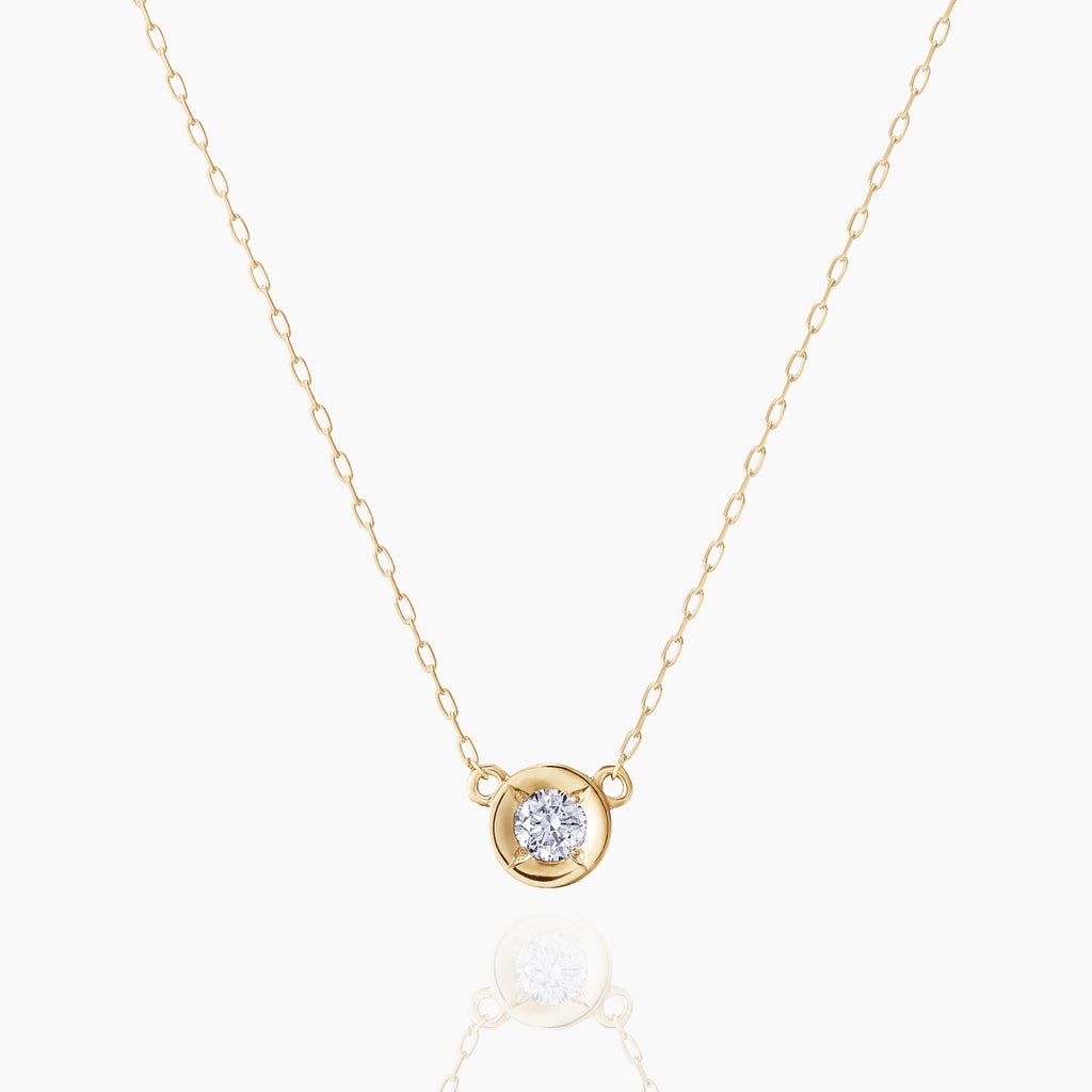 一粒ダイヤモンドネックレス ジャンニ 3ct｜K10・Pt950｜MONATELIER